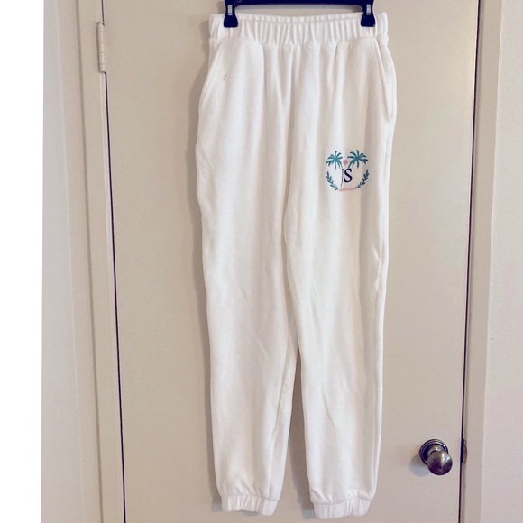 Joshua Sanders Logo-embroidered Terry Pants White Size Medium NWT - Picture 6 of 8